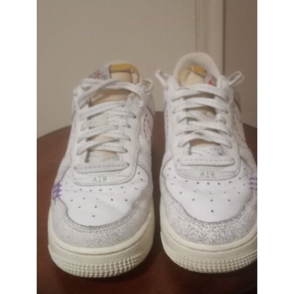Nike Air Force 1 '07 SE 101 White Purple Sneakers DX2348-100 Women's US 7.5 - Picture 6 of 16